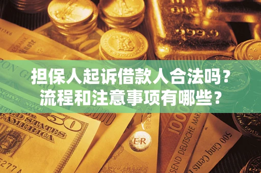 北京担保人起诉借款人合法吗？流程和注意事项有哪些？
