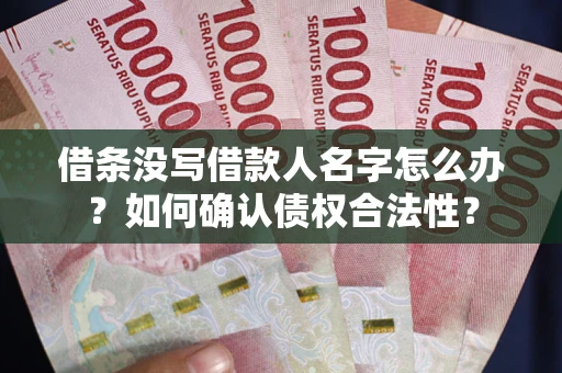 北京借条没写借款人名字怎么办？如何确认债权合法性？
