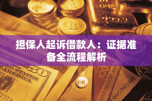北京担保人起诉借款人：证据准备全流程解析
