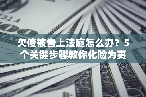 北京欠债被告上法庭怎么办？5个关键步骤教你化险为夷