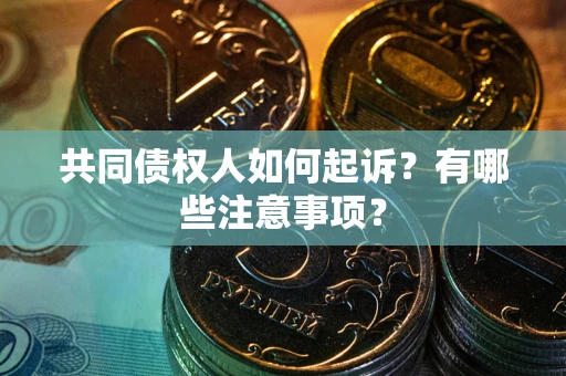 北京共同债权人如何起诉？有哪些注意事项？
